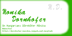 monika dornhofer business card