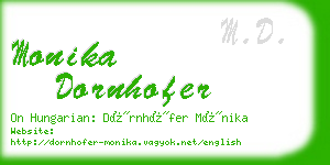 monika dornhofer business card